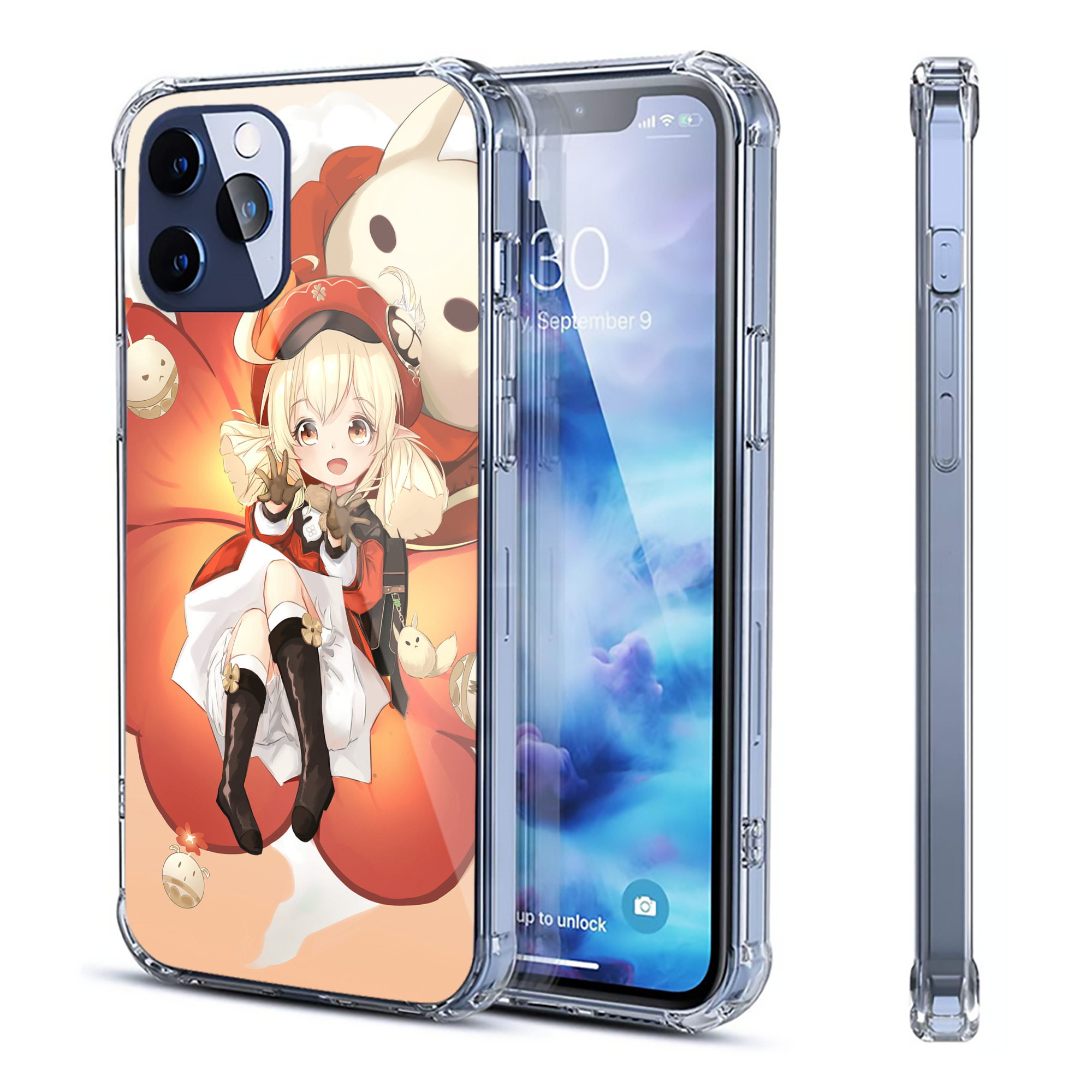 げんし神 genshin 【iPhone 12シリーズ対応】透明スマホケース（クリアソフトケース）